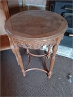 Early wood lamp table