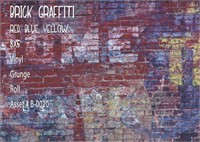 backdrop vinyl brick grafitti