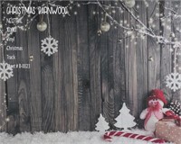 backdrop christmas barnwood vinyl 10x10