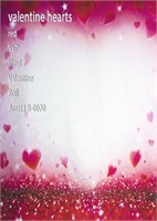 backdrop plastic valentines hearts 5x7