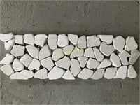 Mosaic Border Tile Cream