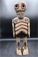 Vintage Hand-Carved "Day of the Dead" Sculpture