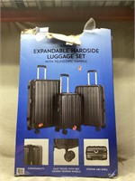 Berkley Jensen 3-Pc. ABS Expandable Luggage Set