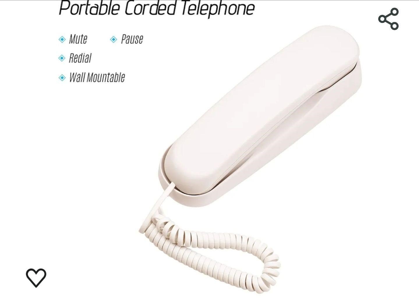 ($25) BISOFICE Corded Phone, Landline Phone