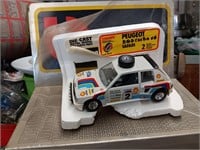 Burago Peugeot 205 Turbo 16 Die Cast Car w display