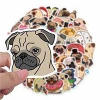 Pack of Various Dog Stickers - Mostly Pug but