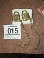 Yale locks (2) marked U.S. - no key