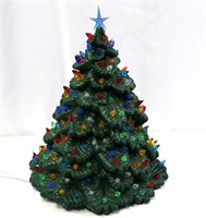 Vintage Large Lighted Ceramic Christmas Tree