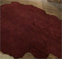 NICE Red Leather hide 90” x 85” Upholstery use