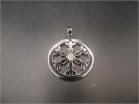 Stainless Steel 1.25" Snowflake Pendant