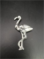 Coro Sterling Silver Flamingo 2.5" Brooch