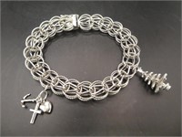 Sterling Silver Charm Bracelet