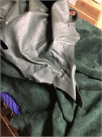 Green Leather Hide 85” x 64” Upholstery use
