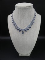 Blue Crystal Necklace