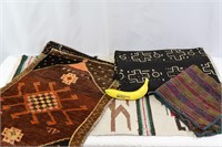 2 Vintage Rugs, Textile & African Mud Cloth