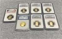 (7) NGC & IGC Graded US $1 Coins