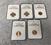 2000-2004 NGC Graded Lincoln Cents