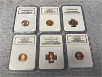 Group of NGC Graded Lincoln Cents
