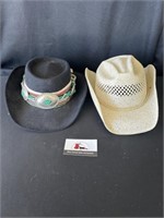 His and hers western hats
