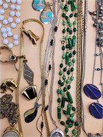 Large VTG LOT Over 35 PCS Of Costume Jewelry