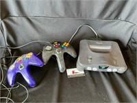 Nintendo 64 Console and Controllers