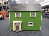 Vintage Green Doll House