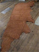 Upholstery Light Brown Leather Hide 109” x 33”