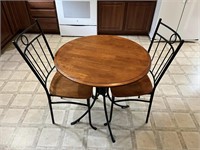 29" Glass Top Table w/ 2 Chairs