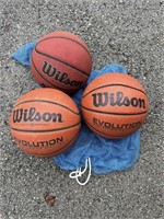 (3) Wilson Men's Basketballs