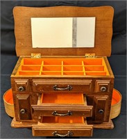 Musical Jewelry Box w 2 Hidden Compartments