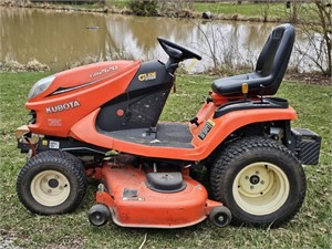 KUBOTA GR2120 RIDING TRACTOR W/DIESEL ENG. &