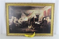 Vtg. Declaration of Independence Litho, WL Ormsby