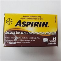 Aspirin, Regular, 24 tablets, x3