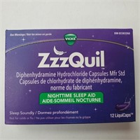 ZZZQuil , Nighttime Sleep Aid, 12 caps, x3