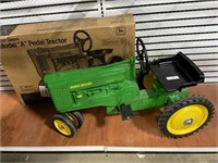 Ertl John Deere model A pedal tractor w/box -