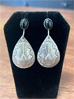 VTG Sterling Silver Native American Earrings