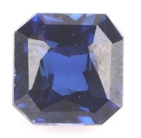 10.25CT EMERALD-CUT BLUE SAPPHIRE LOOSE GEMSTONE