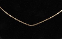 14K YELLOW GOLD "S" CHAIN UNISEX NECKLACE