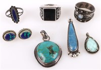 SOUTHWEST-STYLE STERLING SILVER STONE JEWELRY