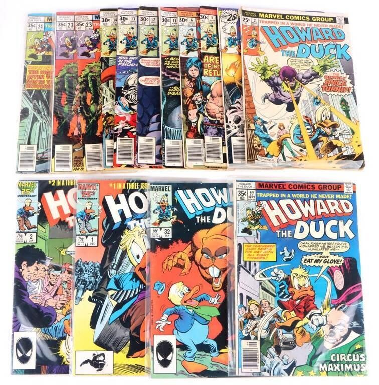 HOWARD THE DUCK ASSORTED COMIC BOOK LOT OF 15