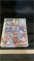 Various sports trading cards