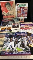 Sports memorabilia, vintage magazines, brochures