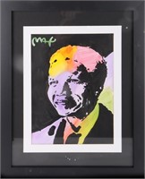 PETER MAX ORIGINAL NELSON MENDELA PAINTING AFTER