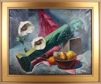 ORIGINAL RUSSIAN UNSIGNED STILL LIFE OIL PAINTING