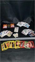 Various trading cards, Baseball, football,