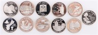 90% PROOF SILVER STATE QUARTERS - LOT OF 11