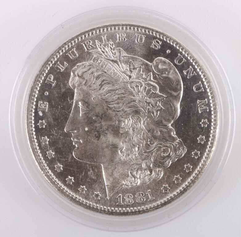 1881 SILVER MORGAN DOLLAR HIGH GRADE ~MS65