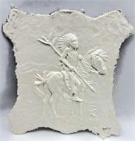 Signed Relief of Indian on Horseback by A Ziegler
