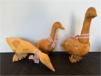 Woody Woodcrafters 1984 Hand Carved Geese