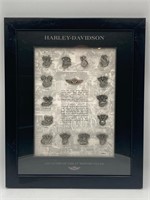 Limited Edition 12x15” History Of Harley Engines